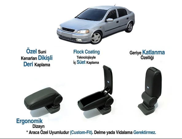 OPEL Astra G ARACA ÖZEL KOL DAYAMA KOLÇAK VİDASIZ 1998 1999 2000 2001 2002 2003 2004 ürün görseli 1
