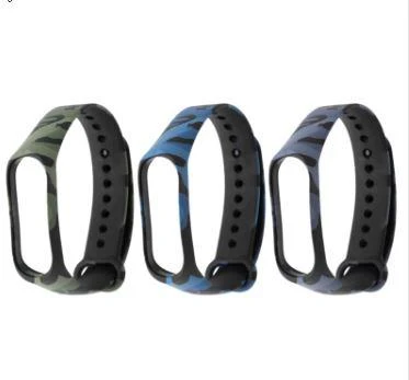Xiaomi Mi Band 3 ve 4 Akıllı Bileklik Uyumlu Kordon Kamuflaj Desen ürün görseli 1