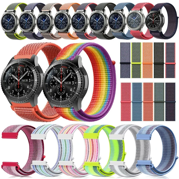 Samsung Gear Watch 3 41mm Active 2 40 44mm Uyumlu Loop Örgü Kordon ürün görseli 1
