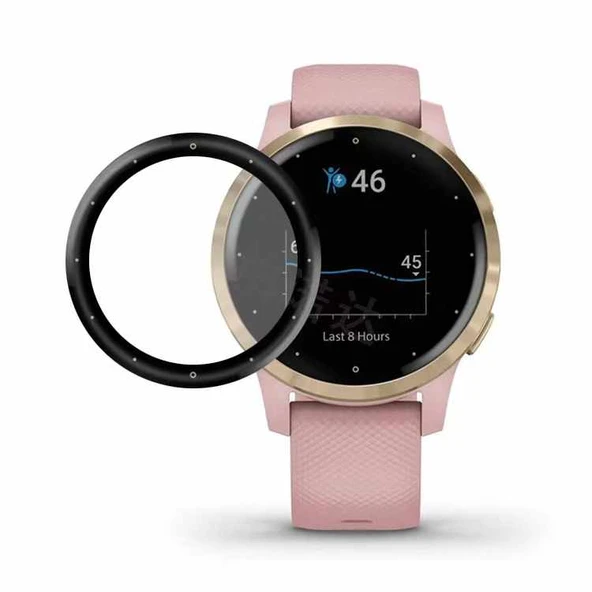 Garmin Vivo Active 4s ile Uyumlu 40mm 3D Cam Full Ekran Koruyucu ürün görseli 1