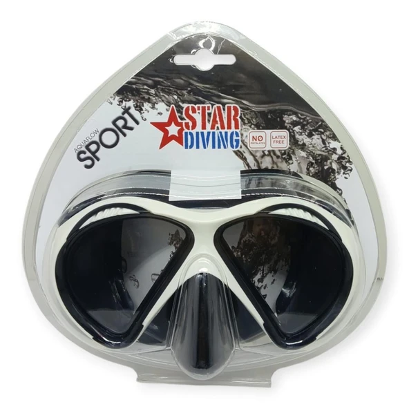 Star Diving Dalış Maskesi Yetişkin - 51701-BEYAZ - Resim 4