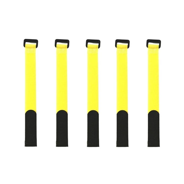 Techmaster Bez Cırt Cırt Şarj Kablo Bağı Düzenleyici 5li 20x2cm ürün görseli 1