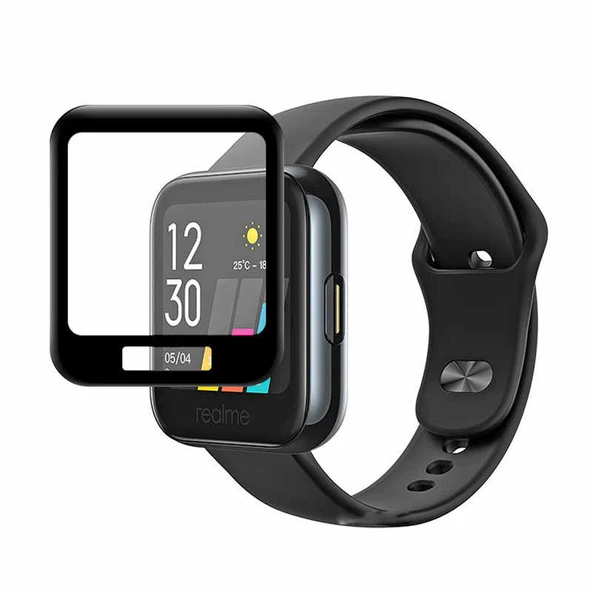 Realme Watch ile Uyumlu 3D Cam Full Ekran Koruyucu ürün görseli 1