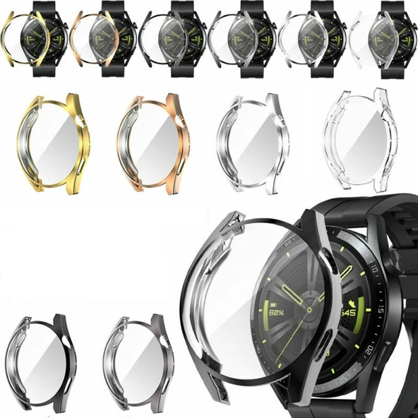 Huawei Watch Gt3 46mm Silikon Kapak Kılıf Ekran Koruyucu ürün görseli 1