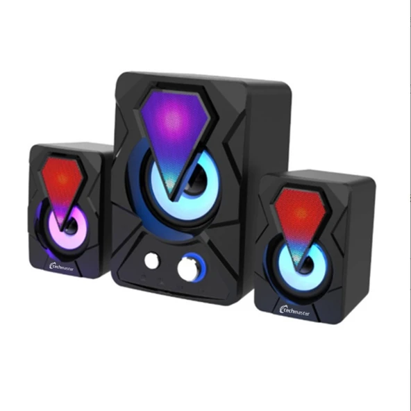 E-1306 Telefon Bilgisayar Tablet RGB Stereo Usb Subwoofer Hoparlör ürün görseli 1