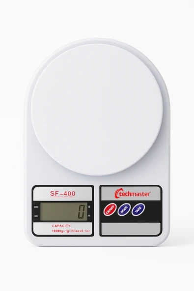 Techmaster Dijital Hassas 10 Kg Mutfak Terazisi Tartısı Lcd Ekranlı ürün görseli 1