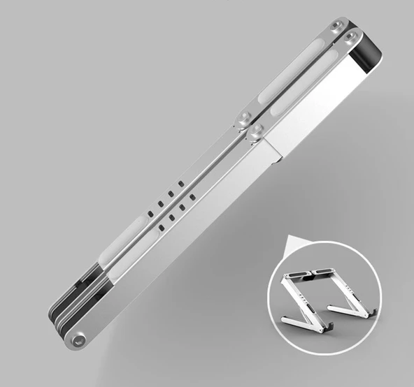 N1 Metal Macbook Notebook Kitap Okuma Standı Katlanabilir - Resim 8