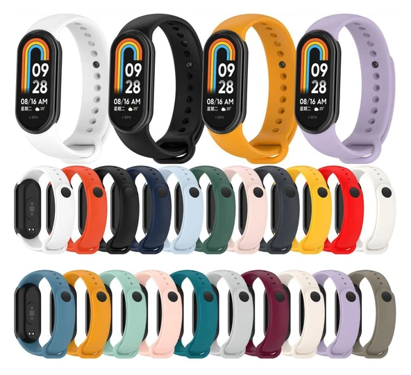 Xiaomi Mi Band 8 9 10 Uyumlu Akıllı Bileklik Silikon Kordon Kayış ürün görseli 1