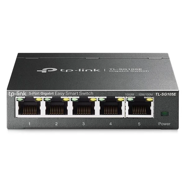 TP-Link TL-SG105E 5 Port 10/100/1000 Mbps Gigabit Switch ürün görseli 1