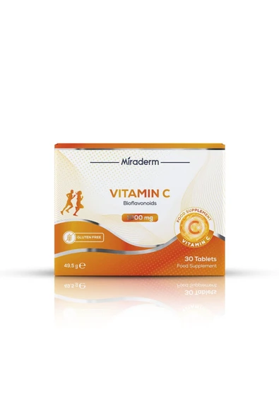 MİRADERM PHARMA MİRADERM VITAMIN C 1000 MG 30 TABLET ürün görseli 1