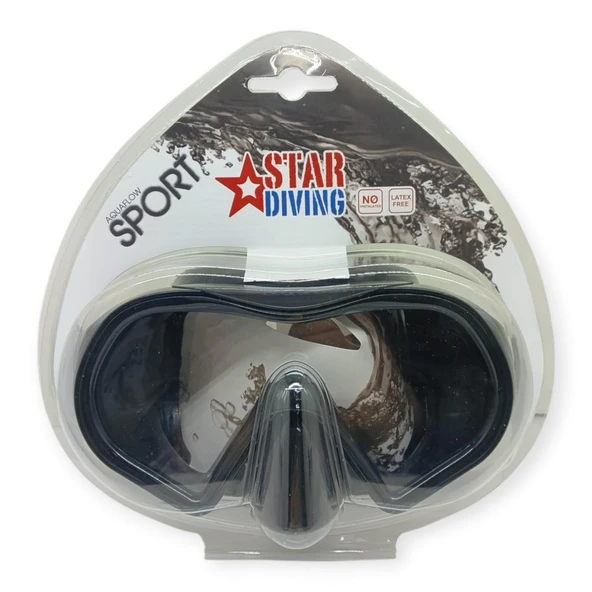 Star Diving Dalış Maskesi Yetişkin - 51702-SİYAH - Resim 4