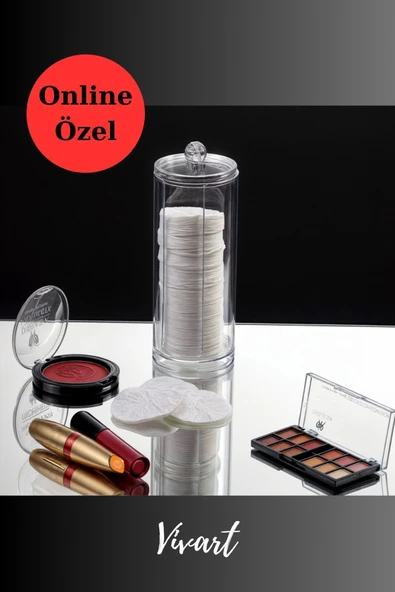 Vivart Makyaj Temizleme Disk Pamukluk Organizer - Resim 2