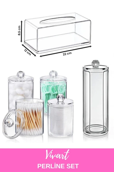 Vivart 6 Parça Perline Makyaj Organizer Düzenleyici Set ürün görseli 1