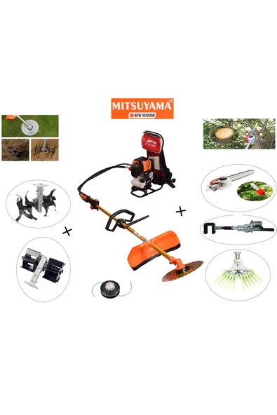 Mitsuyama Sırt Tırpan + zeytin Hasat +Fındık Silkeleme +Dal Budama+ Paletli Çapa + Akrep Çapa Makine ürün görseli 1