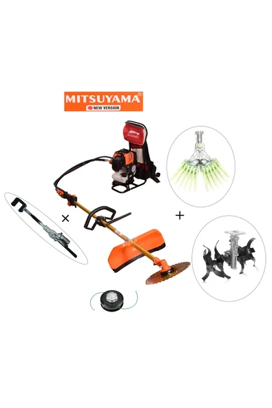 Mitsuyama Japon Sırt Tırpan + Zeytin Hasat + Fındık Silkeleme + Akrep Çapa Makinesi 4.2kw 5.7hp ürün görseli 1