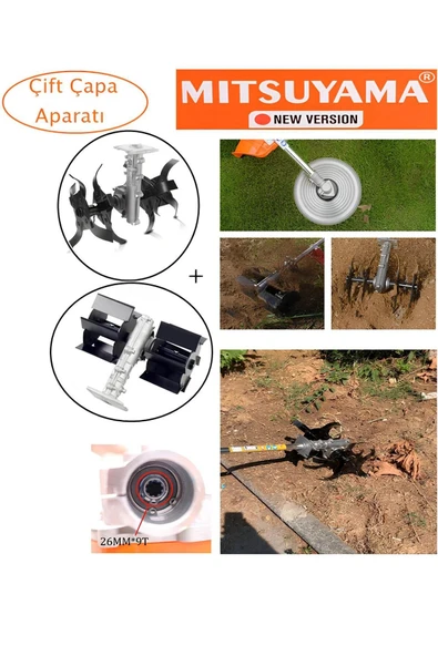 Mitsuyama Paletli Çapa + Akrep Çapa - 26mm 9Diş ( Çift Çapa Aparatı ) ürün görseli 1