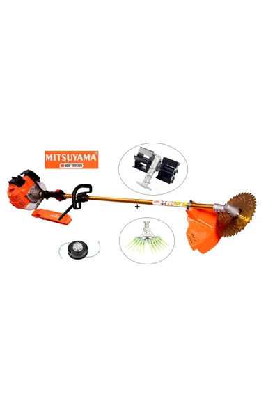 Mitsuyama Japon Yan Tırpan + Paletli Çapa + Çit Kesme Makinesi 4.2kw 5.7hp ürün görseli 1