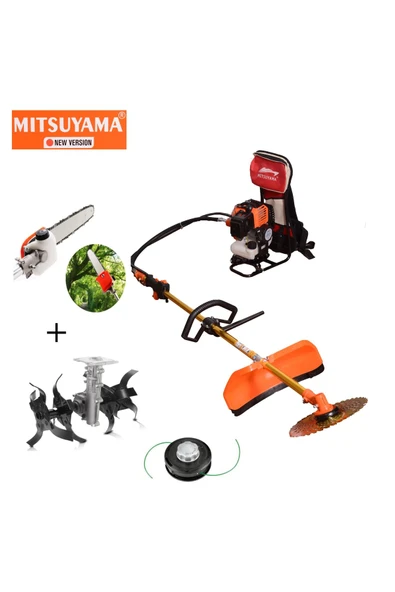 Mitsuyama Japon Sırt Tırpan + Dal Testere + Akrep Çapa Makinesi 4.2kw 5.7hp ürün görseli 1