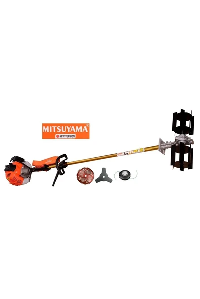 Mitsuyama Japon Benzinli Yan Tırpan + Toprak Çapalama Aparatı 5.7hp ürün görseli 1