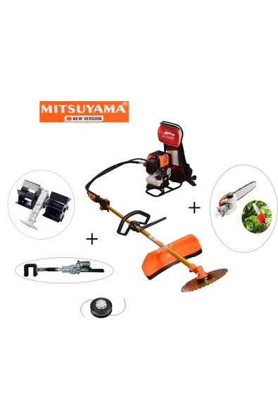 Mitsuyama Japon Sırt Tırpan + Zeytin Silkeleme + Dal Testere + Paletli Çapa Makinesi 4.2kw 5.7hp ürün görseli 1