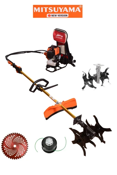 Mitsuyama Japon Akrep Toprak Çapalama + Sırt Tırpan 5.7 Hp 4,2 Kw ürün görseli 1