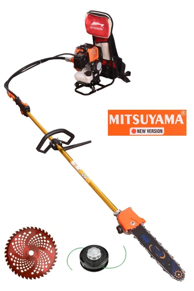 Mitsuyama Japon Sırt Tırpan + Yüksek Dal Budama Makinesi 4.2kw 5.7hp ürün görseli 1