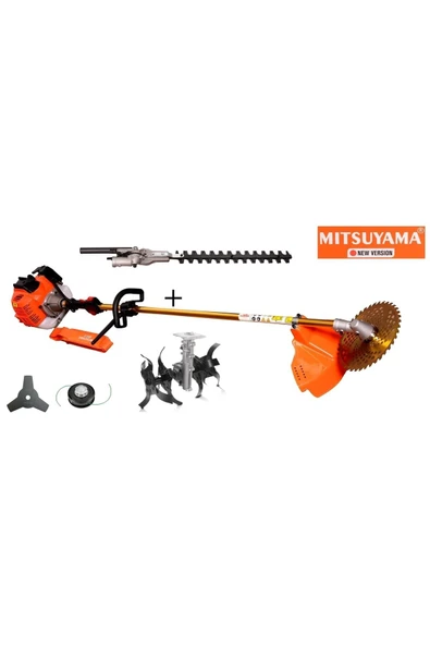 Mitsuyama Japon Yan Tırpan + Çit Kesme + Akrep Çapa Makinesi 4.2kw 5.7hp ürün görseli 1