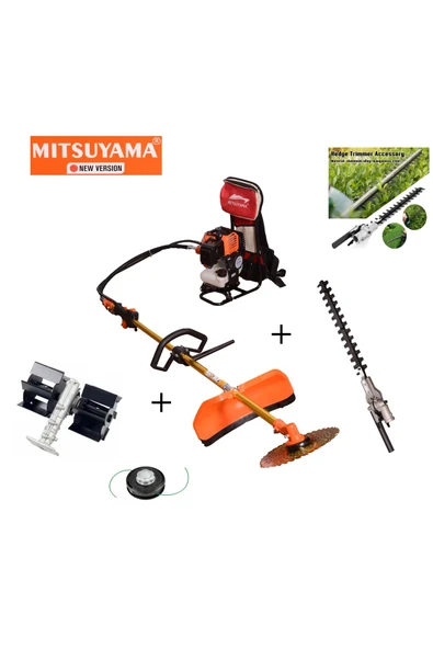 Mitsuyama Japon Sırt Tırpan + Çit Kesme + Paletli Çapa Makinesi 4.2kw 5.7hp ürün görseli 1