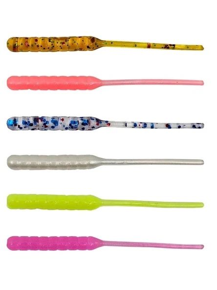 Kendo Arrow Worm Lrf Silikonu 5.5cm 12 Adet - Karides kokulu ürün görseli 1