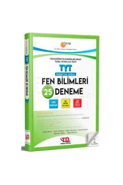 Tyt Fen Bilimleri 25 Deneme Tandem Yayınları ürün görseli 1
