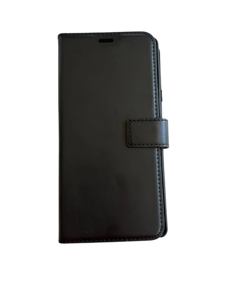 Redmi Note 9 ile Uyumlu Cüzdanlı Kılıf Siyah ürün görseli 1