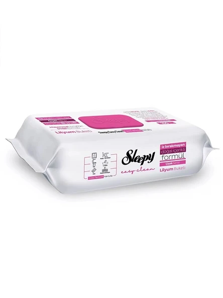 Nessiworld Sleepy Yüzey Temizlik Havlusu 100 Adet Lilyum Pembe ürün görseli 1