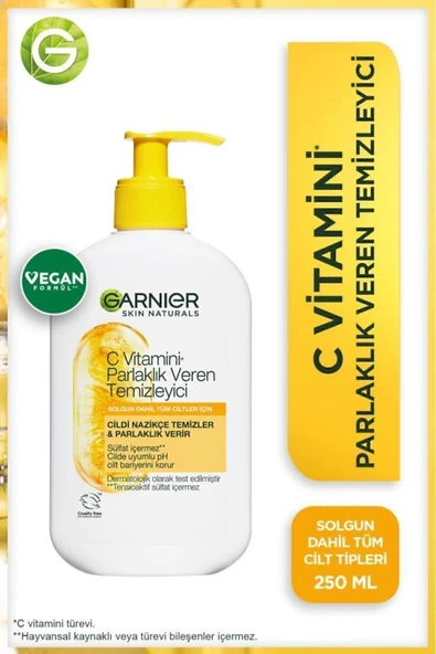 Garnier C Vitamini Parlaklık Veren Temizleyici 250 ML ürün görseli 1