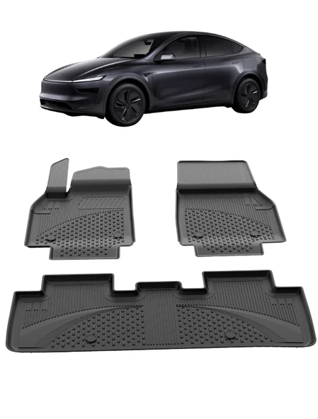 Tesla Model Y Juniper 2025+ Uyumlu SAHLER 4.5D PRO Premium Oto Havuzlu Paspas ürün görseli 1