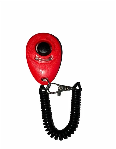 Köpek Eğitimi için Kayışlı Clicker 6 cm. Kırmızı ürün görseli 1