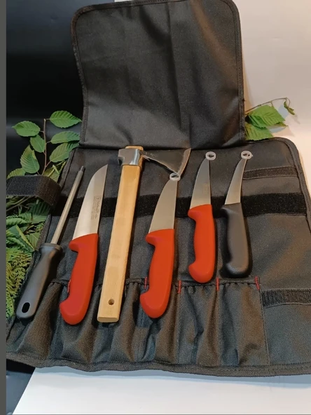 Sürmene Sürbisa Yapımı Kılıflı Et, Ekmek, Sebze, Mutfak, Kurban Palta Bıçakları Seti Hadnmade ürün görseli 1