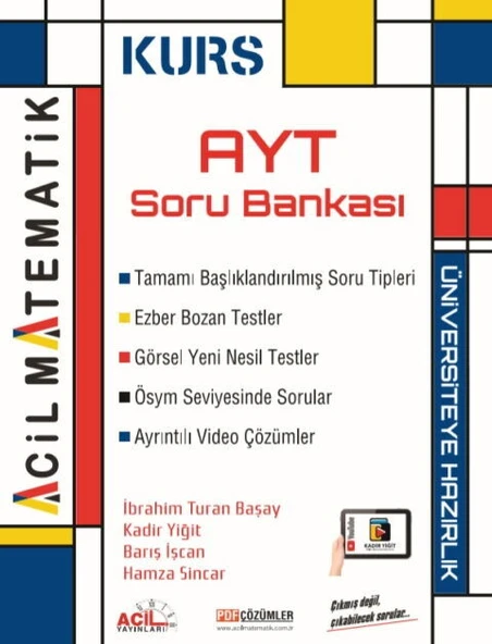 Acil Yayınları AYT Matematik KURS Soru Bankası ürün görseli 1