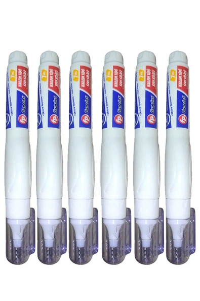 Kalem Daksil 6 Adet Fixpoint Sıvı Düzeltme Kalemi Tükenmez Pilot Kalem Mürekkep Kapatıcı Silici Örtücü Yazı Düzeltici ürün görseli 1