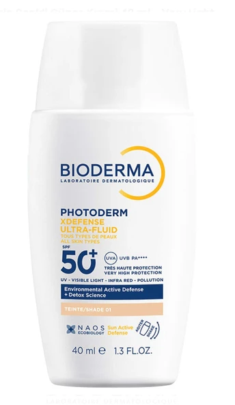 Bioderma Photoderm XDefense Spf50+ Tüm Cilt Tipleri İçin Renkli Güneş Kremi 40 ml - Very Light ürün görseli 1