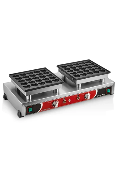 KUTLU TİCARET KUTLU ÇİFTLİ KALPLİ BUBBLE WAFFLE MAKİNESİ ürün görseli 1