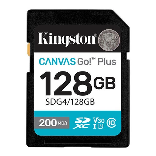 KINGSTON 128GB SD Canvas Go+ SDG4/128GB ürün görseli 1