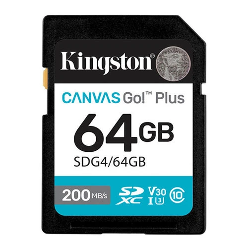 KINGSTON 64GB SD Canvas Go+ SDG4/64GB ürün görseli 1