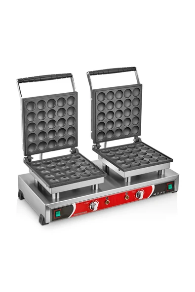 KUTLU TİCARET KUTLU ÇİFTLİ YUVARLAK KAPAKLI BUBBLE WAFFLE MAKİNESİ ürün görseli 1