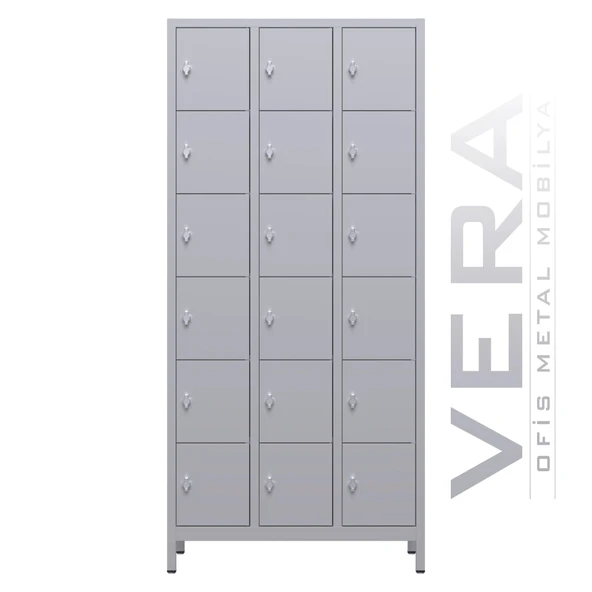 Soyunma Dolabı 18 Kişilik Metal Dolap, İşçi Soyunma Dolabı ürün görseli 1