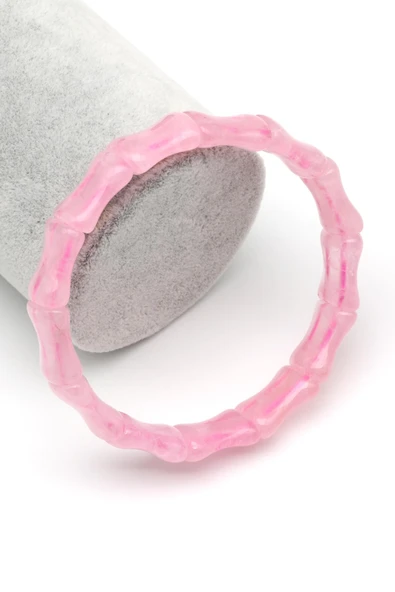 Pembe Kuvars Doğal Taş Bileklik 10 x 16 mm Özel Kesim ürün görseli 1