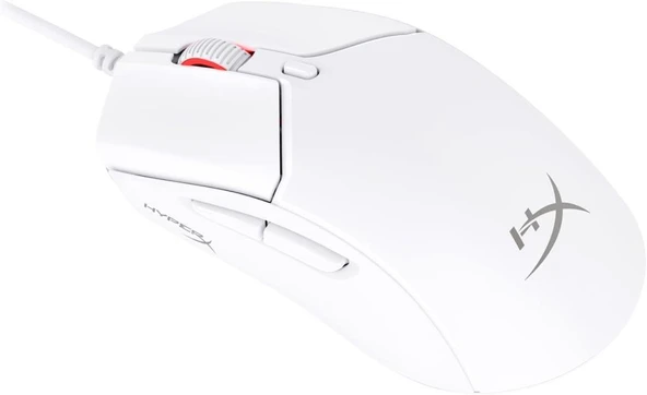 HyperX Pulsefire Haste 2 Beyaz Makrolu Optik Kablolu Oyuncu Mouse Teşhir ürün görseli 1