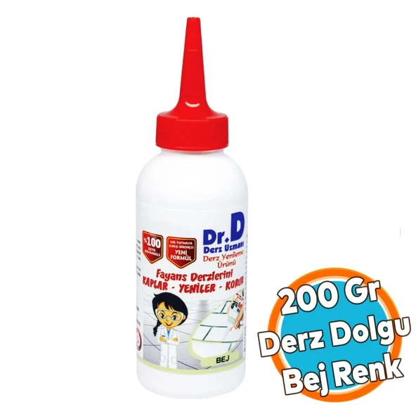 Derz Dolgu Fayans Seramik Mermer Yer Duvar için Tamir Derz Yenileme Dolgusu 200 Gr BEJ Renk ürün görseli 1