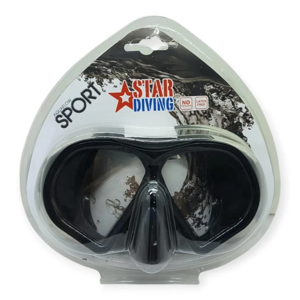 Star Diving Dalış Maskesi Yetişkin - 51703-SİYAH - Resim 3