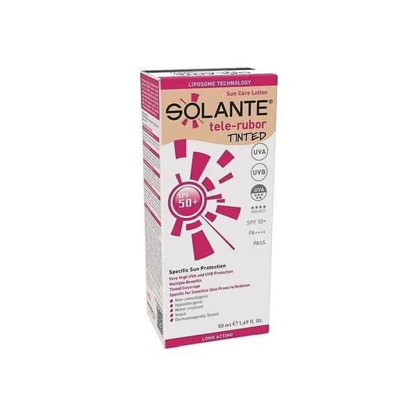 Solante Telerubor Renkli Güneş Koruyucu Losyon SPF50+ 50 ml ürün görseli 1