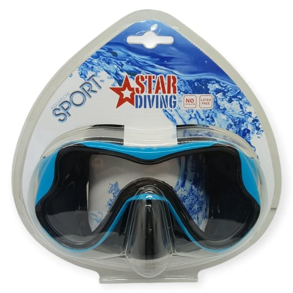 Star Diving Dalış Maskesi Yetişkin - 51704-MAVİ - Resim 4